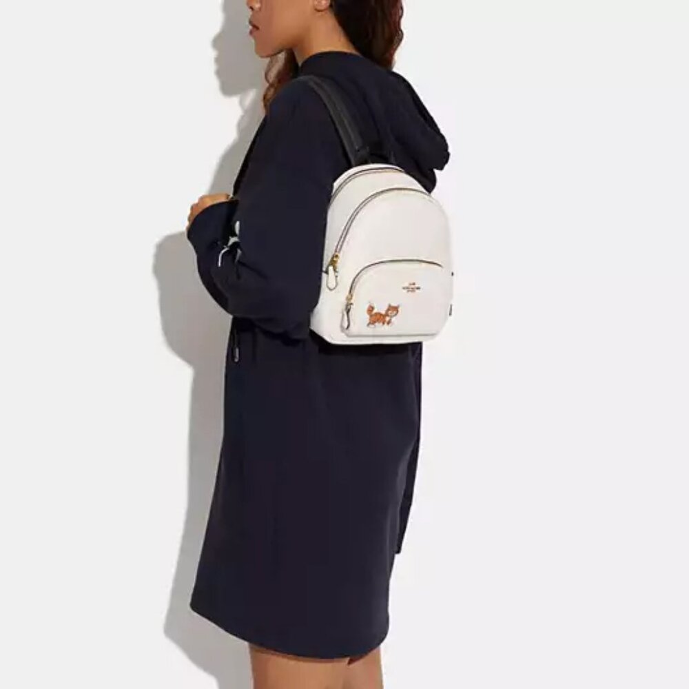 Coach  Mini Court Backpack With Dancing Kitten NWT